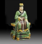 NYFAA assisted sale:
Sancai-Glazed Stoneware Figure of a Daoist Deity, Ming Dynasty
Sold at a New York auction for 149,000 USD (property of
the Estate of Eric Lidow, Los Angeles) Art Appraisers at NYFAA in New York, Washington DC, and Boston, MA.